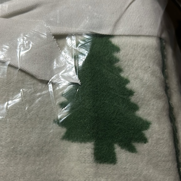 Pottery Barn Jacquard Sherpa Back Christmas Tree π² Throw BNWT - Picture 7 of 8
